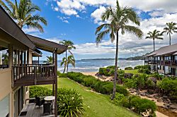Hanalei Colony Resort H4 - Hanalei Colony Resort beachfront view - Hanalei Colony Resort beachfront view