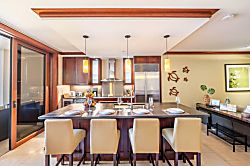 Beach Villas at Ko Olina O-406 - Gather around the island for food and drinks