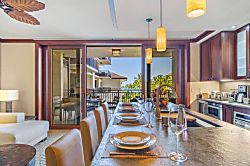 Beach Villas at Ko Olina O-406 - Gather around the island for food and drinks