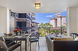 Beach Villas at Ko Olina O-406 - Spacious lanai on the 4th floor overlooking the pools and the tropical views