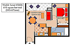 Waikiki Sunset #3606