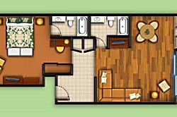 The Cliffs Rental - 1 Bedroom