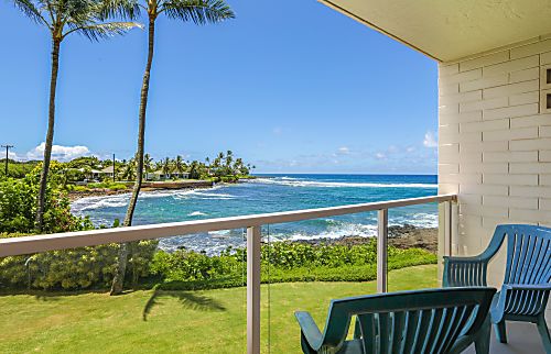 Oceanfront Poipu Condo Second Floor Unit