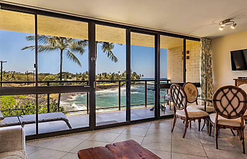 Kuhio Shores 318 Oceanfront Condo Poipu