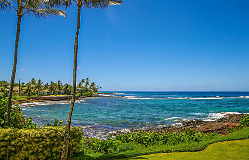 Oceanfront Poipu Condo Second Floor Unit