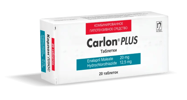Carlon Plus 20mg/12,5mg 20 Tablet