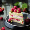 Raspberry Cake Slice