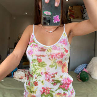 Y2K Floral Cami