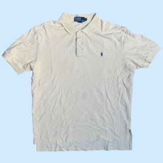 Vintage Ralph Lauren polo shirt in pastel yellow