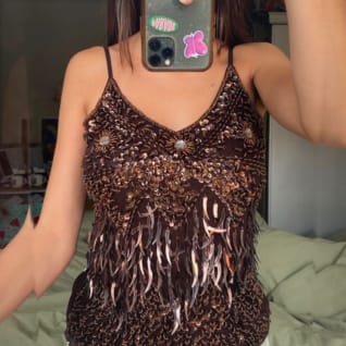 Y2K Sequin Cami