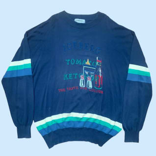 Vintage iceberg embroidered graphic jumper 