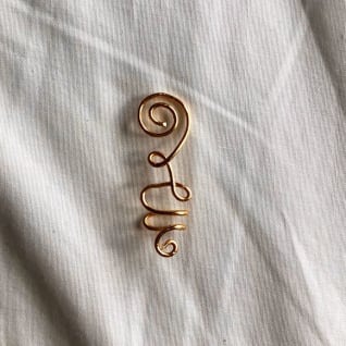 Gold Swirl Ear Cuff