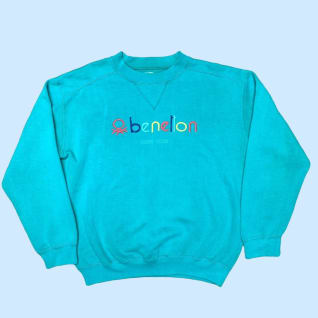 Vintage Benetton spellout sweatshirt