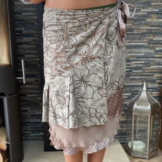 Vintage Vila Sequin Wrap Skirt 