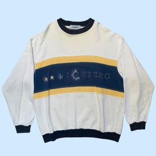 Vintage Iceberg embroidered sweatshirt