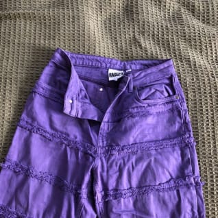 Ragged Priest Jeans - Purple Seams 