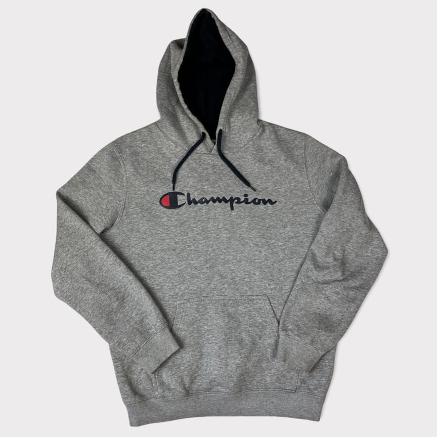 Grey champion hoodie sale outlet