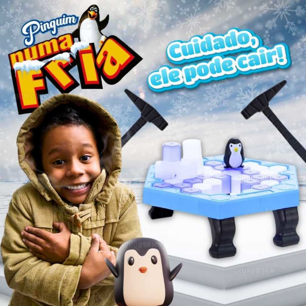 Detalhes do jogo de mesa Pinguim Quebra Gelo