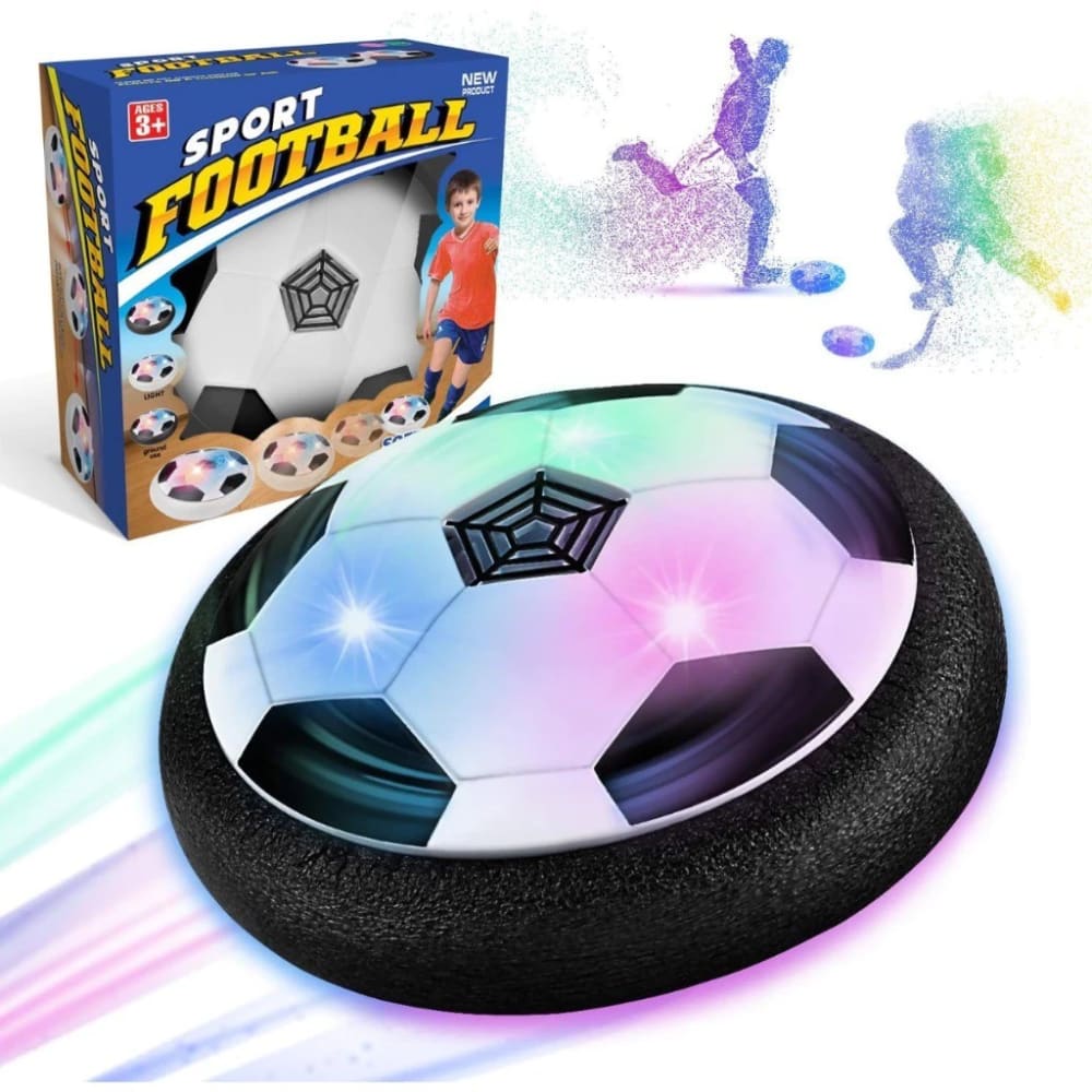 Flat Ball futebol flutuante com luzes coloridas e embalagem