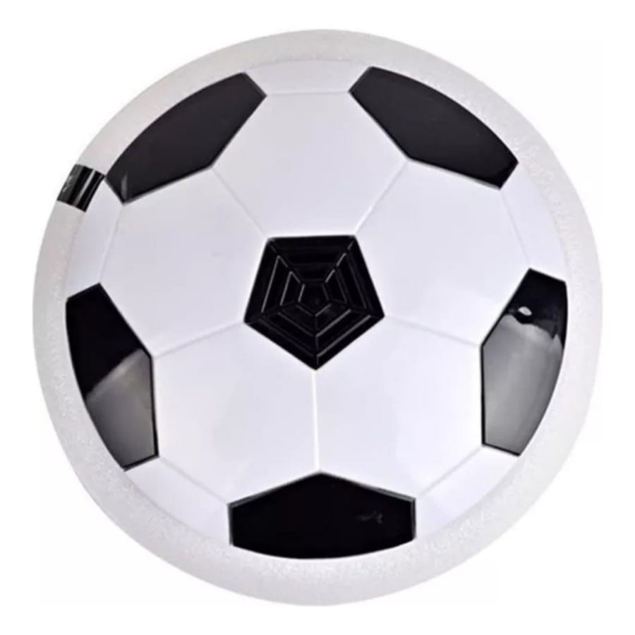 Vista superior do brinquedo Flat Ball em formato de bola de futebol