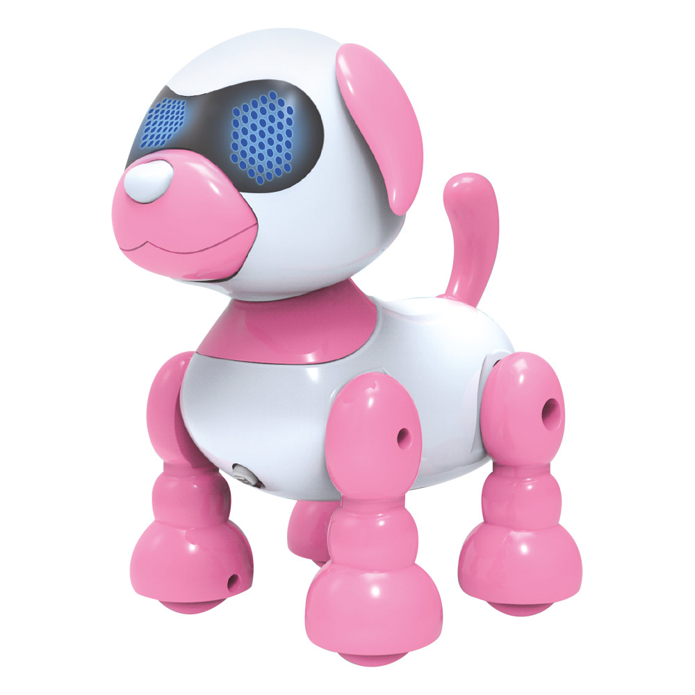Variação rosa do robô cachorro infantil