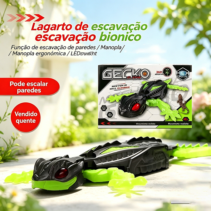 Lagarto robô infantil com controle remoto