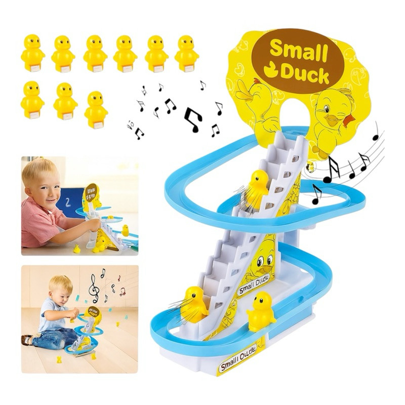 Brinquedo infantil pista dos patinhos com luzes