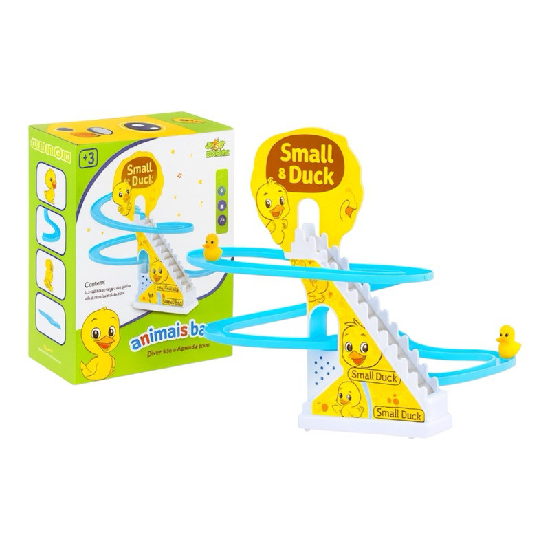Detalhes da pista infantil dos patinhos