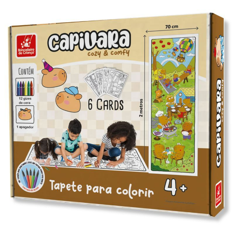 Quebra-cabeça educativo de madeira com 30 peças do kit capivara