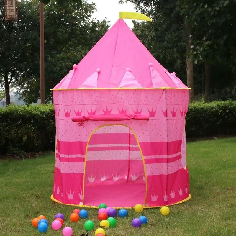 Casa infantil portátil estilo castelo