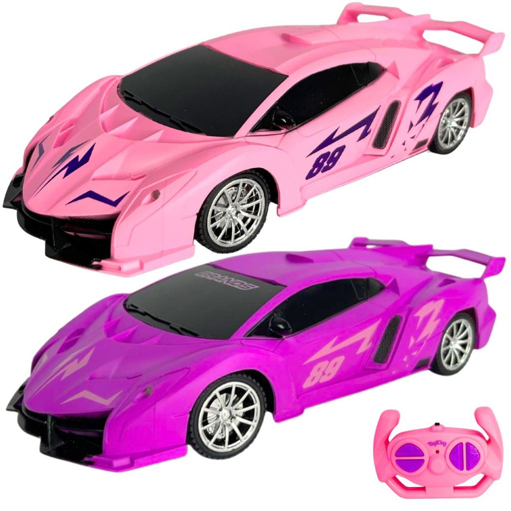 Kit com dois carrinhos de controle remoto