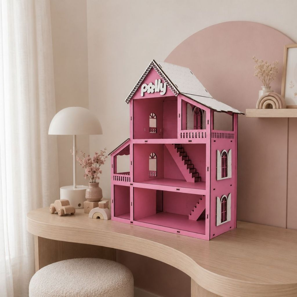 Casinha de boneca completa com acessórios