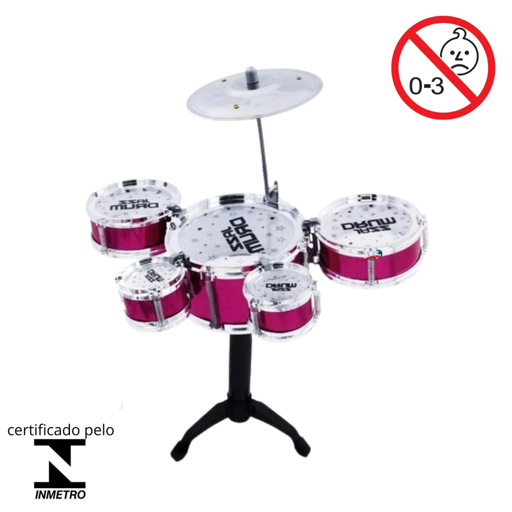 Brinquedo bateria musical infantil