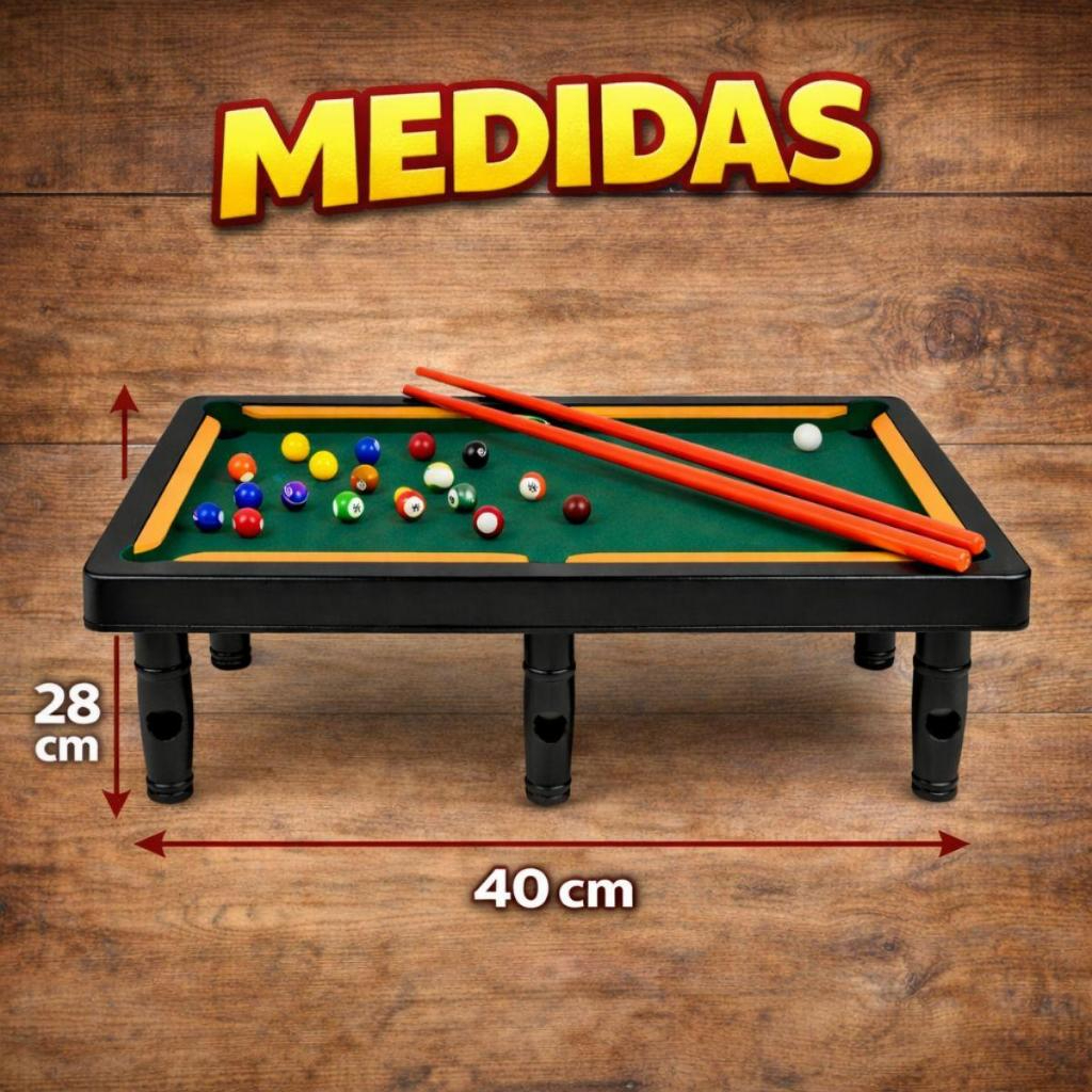 Acessórios da mesa de sinuca infantil