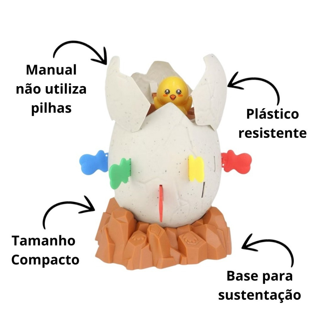 Jogo infantil Quebra Ovo Pula Espada em detalhes