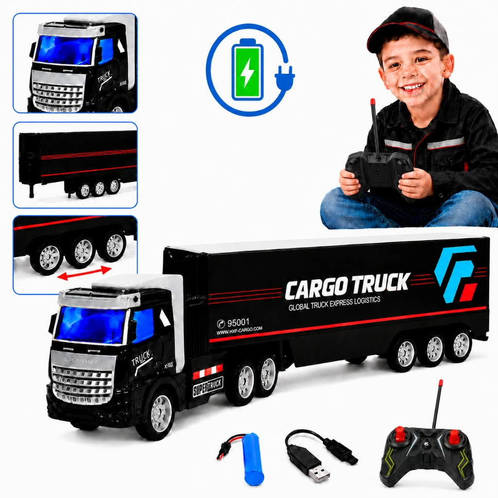 Caminhão carreta grande de controle remoto Nelius