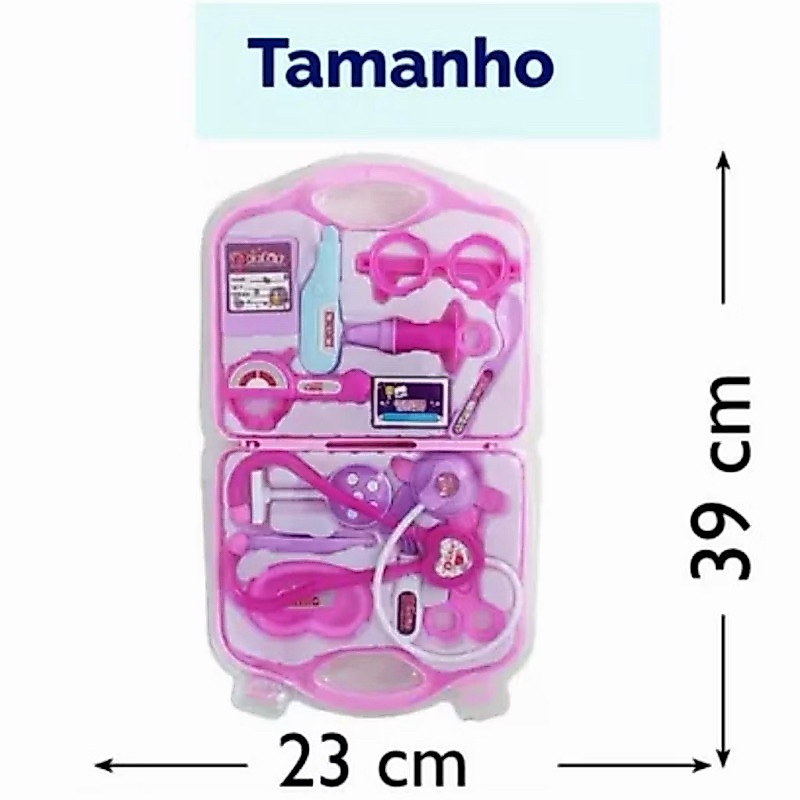 Brinquedo educativo de médico e enfermeira infantil