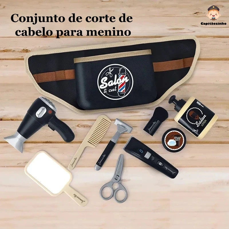 Brinquedo de barbear infantil para faz de conta
