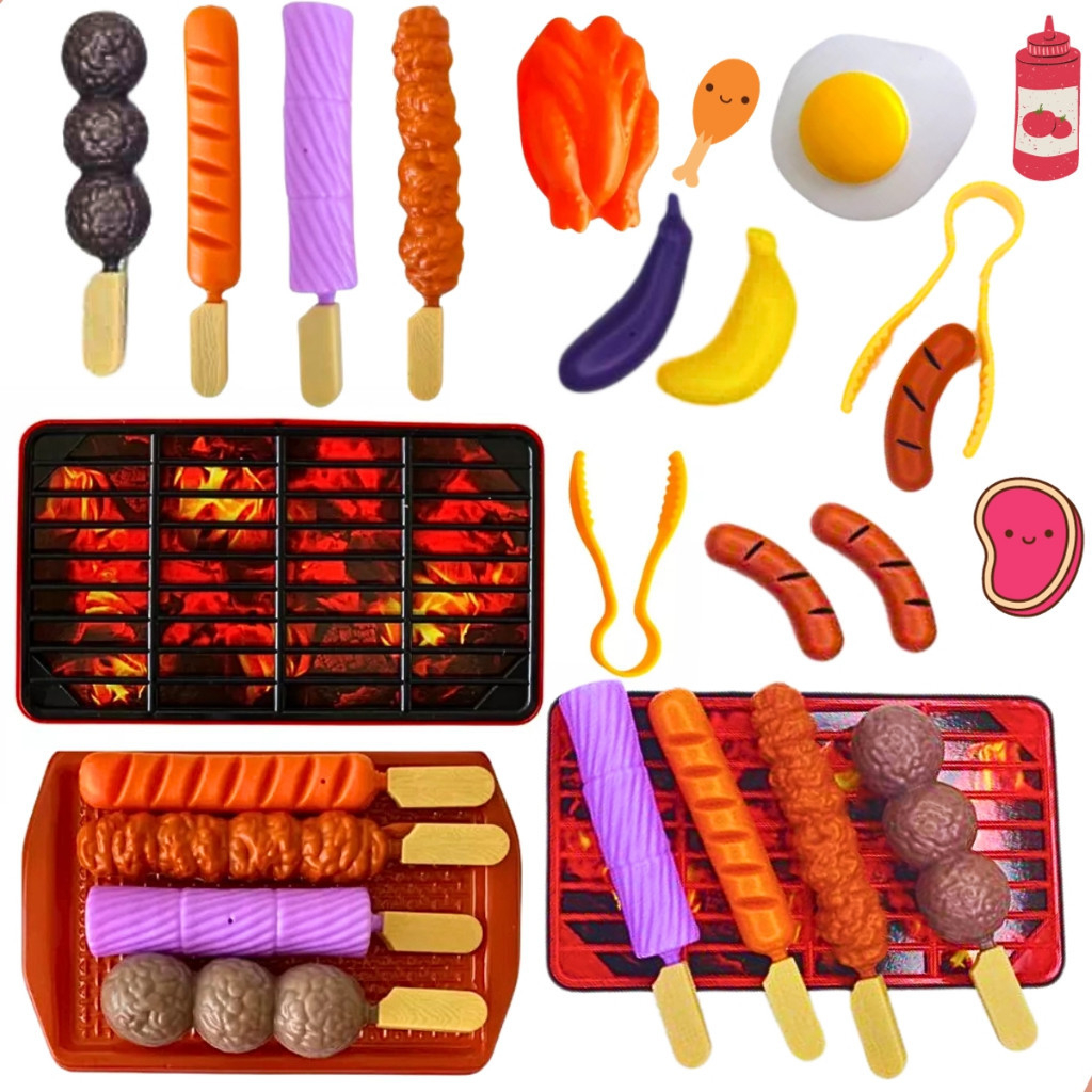 Kit Churrasqueira Infantil Nelius 13 peças