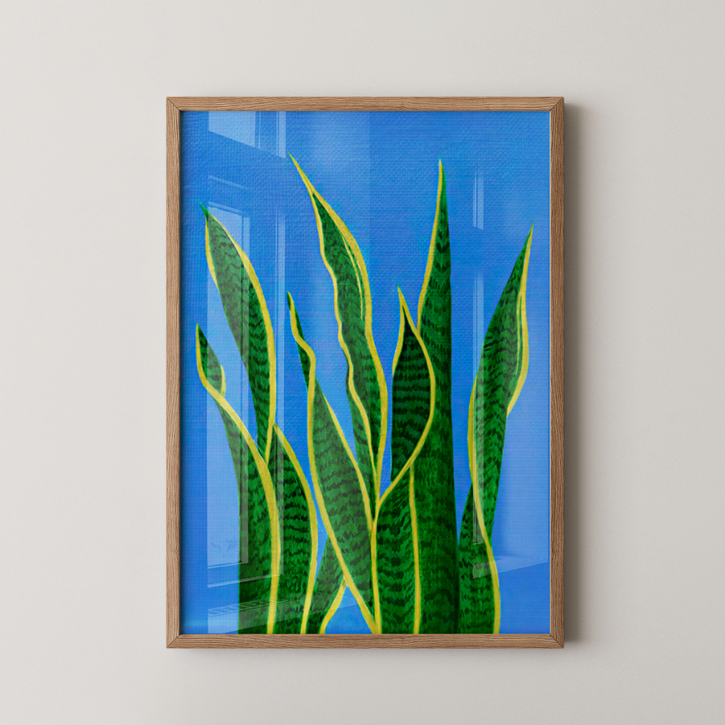 Quadro Espada de São Jorge 30 x 42 cm com moldura carvalho