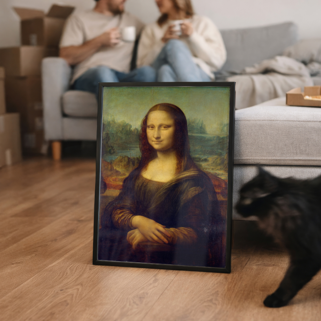 Quadro Decorativo Mona Lisa de Leonardo da Vinci 30 x 42 cm