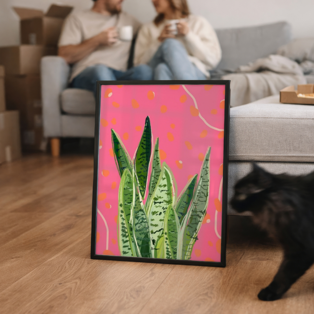 Quadro Decorativo Espada de São Jorge 30 x 42 cm