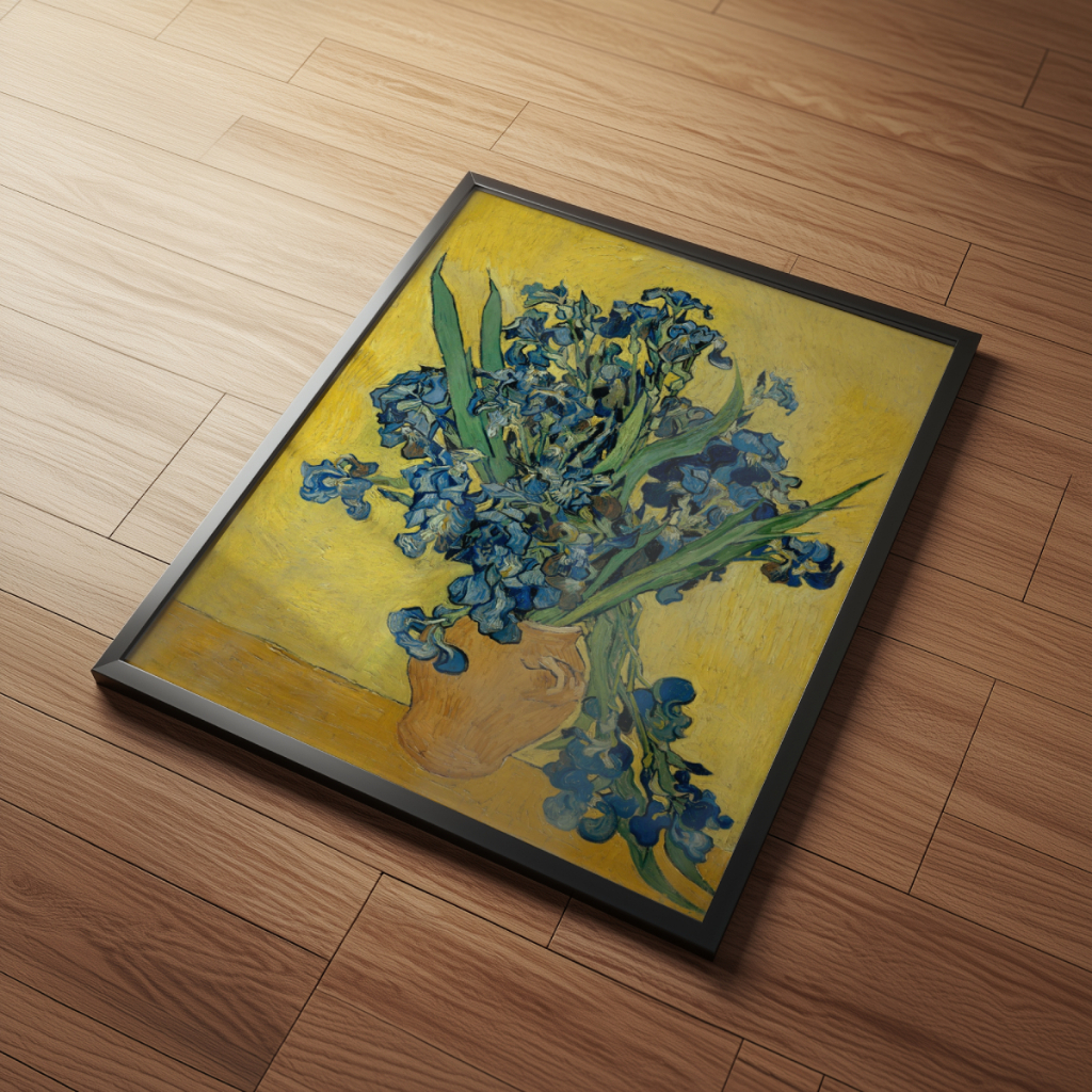 Arte Íris Van Gogh 30 x 42 cm com moldura