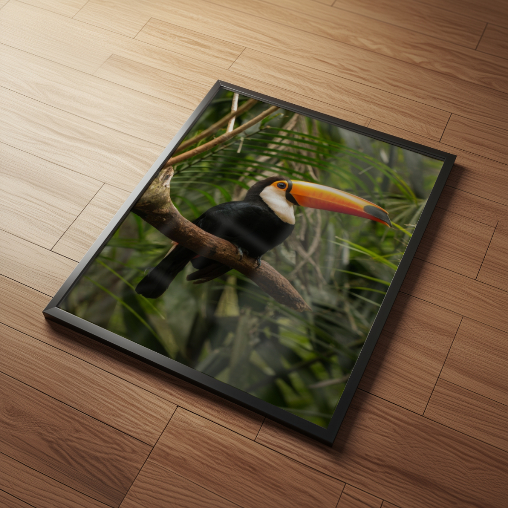 Arte Tucano 30 x 42 cm com moldura