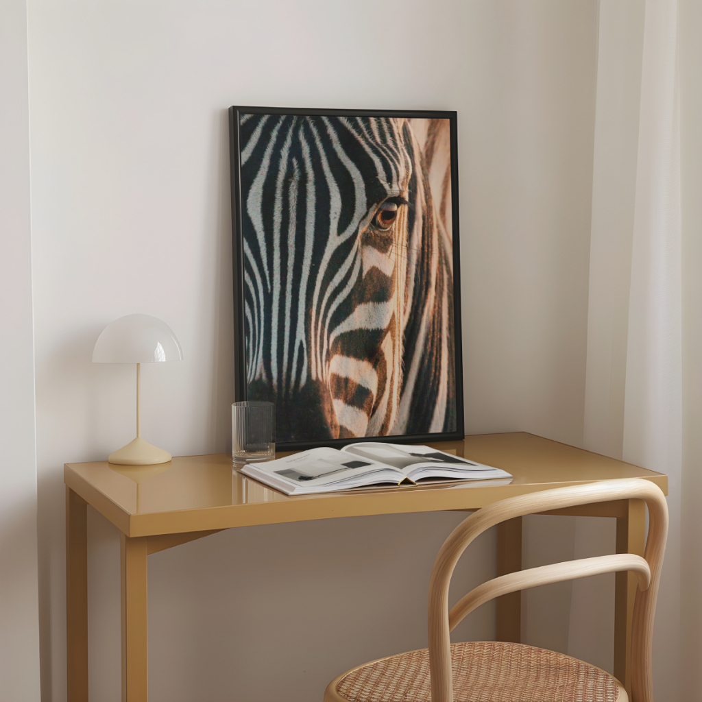 Detalhes do Quadro Decorativo Zebra 30 x 42 cm
