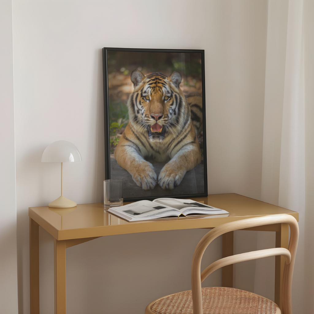 Detalhes do Quadro Decorativo Tigre 30 x 42 cm