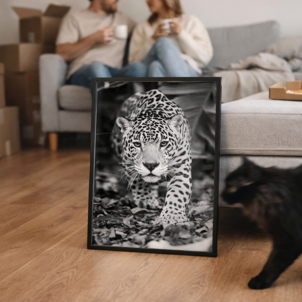 Quadro Decorativo Animais Onça-Pintada 30 x 42 cm