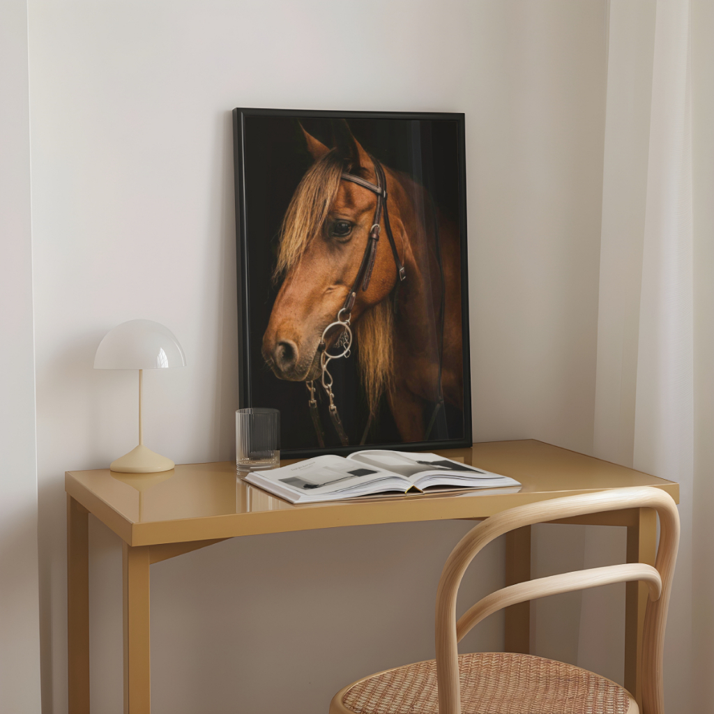Detalhes do Quadro Decorativo Cavalo 30 x 42 cm