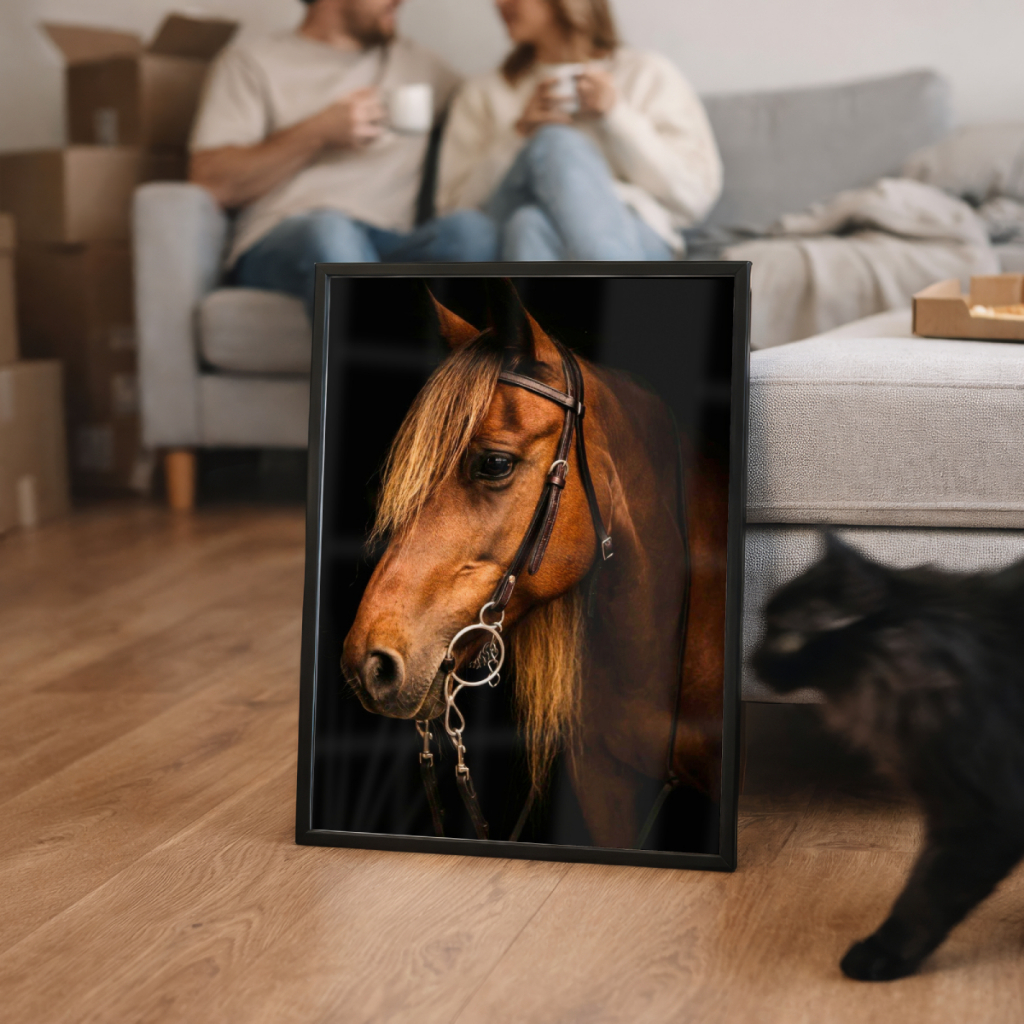 Quadro Decorativo Animais Cavalo 30 x 42 cm