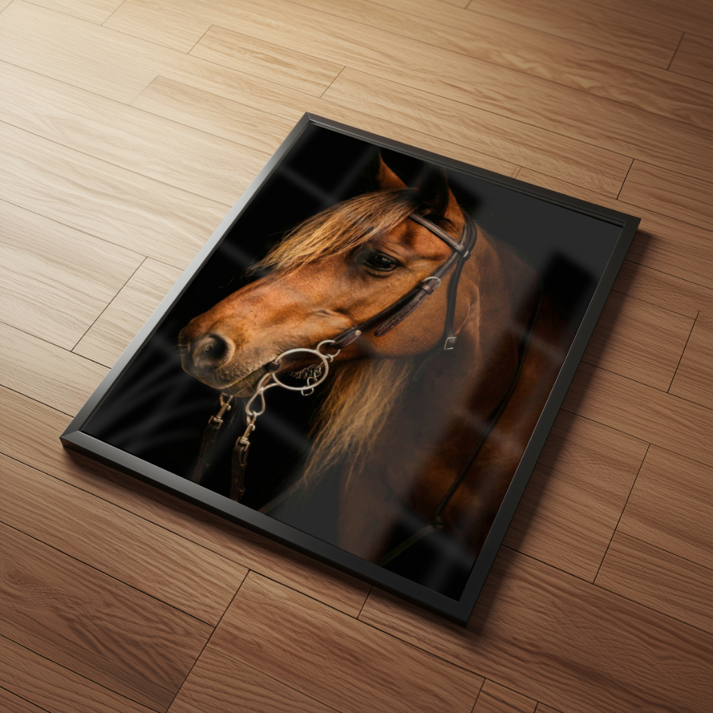 Arte Cavalo 30 x 42 cm com moldura